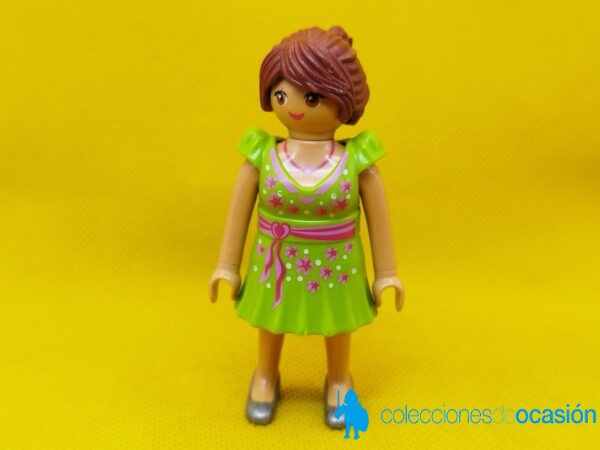 Playmobil Chica actual con vestido verde, mujer city