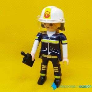 Playmobil Chica bombero con emisora