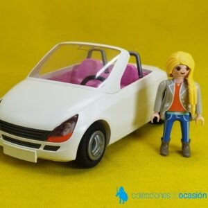 Playmobil Chica con coche blanco