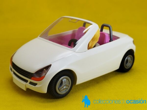 Playmobil Chica con coche blanco - Imagen 4