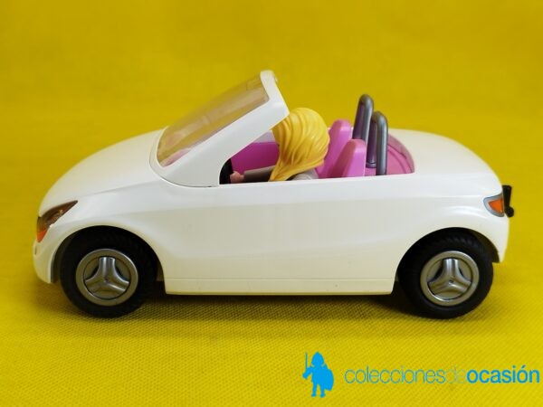 Playmobil Chica con coche blanco - Imagen 5