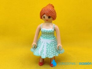 Playmobil Chica de los años 50, Teddy Girl con vestido verde