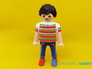 Playmobil Chico camiseta de rayas y zapatillas rojas, Hombre city