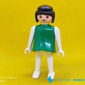 Playmobil, Clack de manos fijas, cuerpo verde y brazos y piernas blancas, click