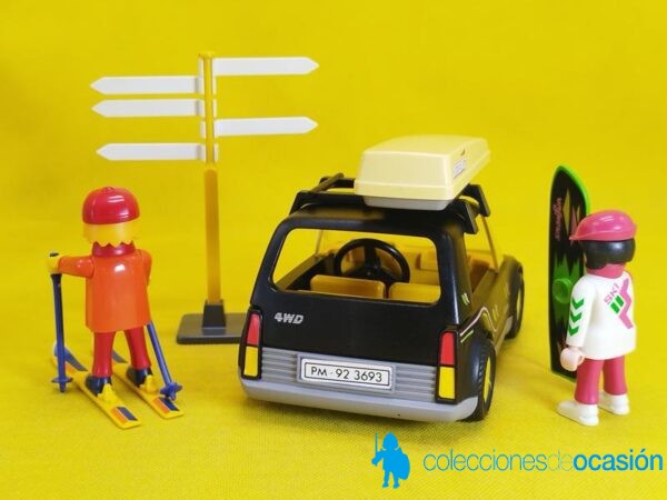 Playmobil Coche con cofre porta esquís y tabla de Snowboard REF 3693 - Imagen 4