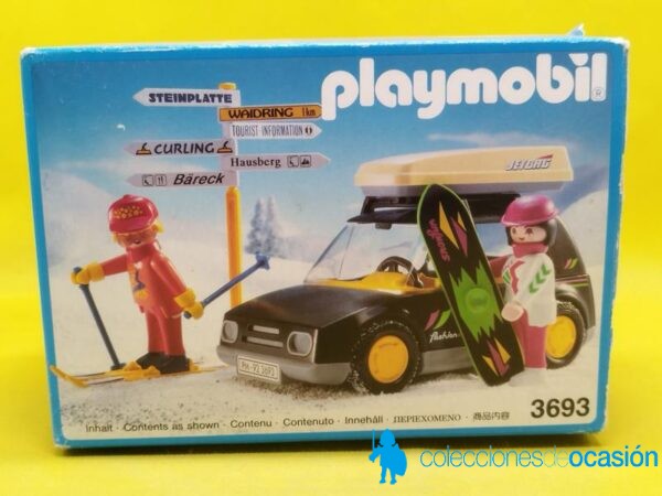 Playmobil Coche con cofre porta esquís y tabla de Snowboard REF 3693