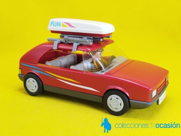 Playmobil Coche rojo con Baca REF 3237 - Imagen 4