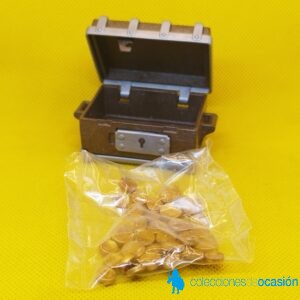 Playmobil Cofre con tesoro, baúl con monedas de oro