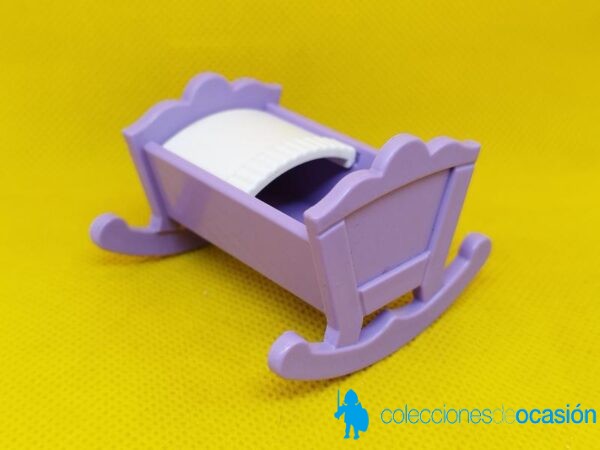 Playmobil Cuna con manta blanca, mueble - Imagen 3
