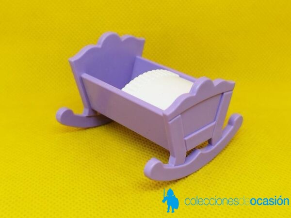 Playmobil Cuna con manta blanca, mueble