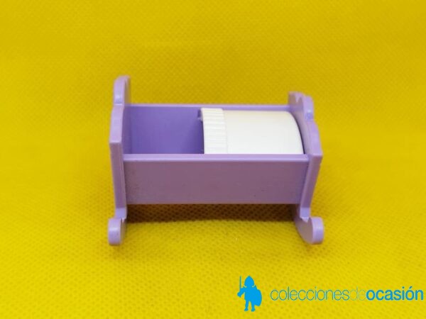 Playmobil Cuna con manta blanca, mueble - Imagen 2