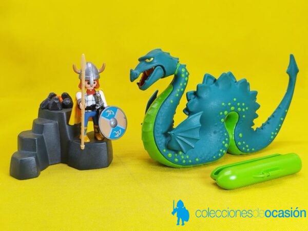 Playmobil Dragón marino y vikingo REF 3155 - Imagen 2