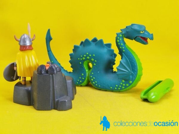 Playmobil Dragón marino y vikingo REF 3155 - Imagen 4