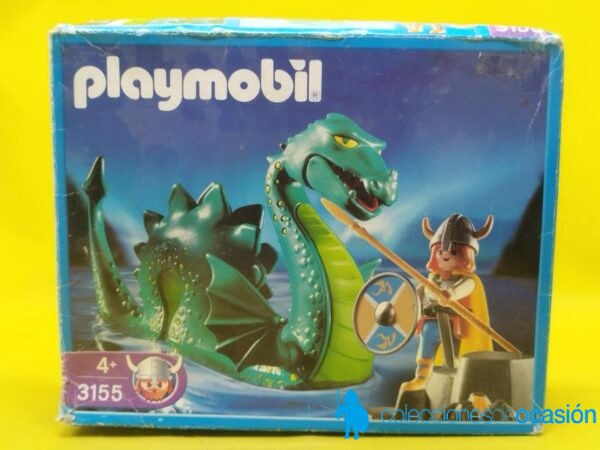 Playmobil Dragón marino y vikingo REF 3155