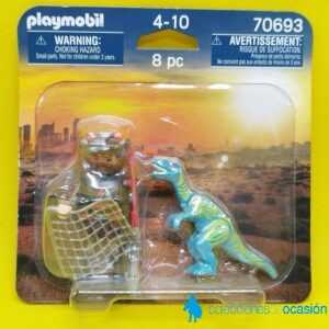 Playmobil Duo Pack Velociraptor y saqueador REF 70693