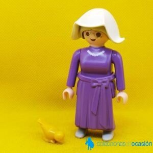 Playmobil Emma Webster y Piolín, abuela con pájaro, señora vintage
