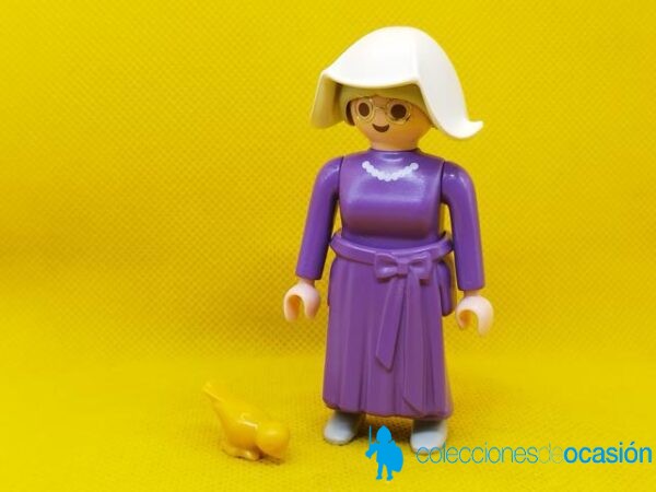 Playmobil Emma Webster y Piolín, abuela con pájaro, señora vintage
