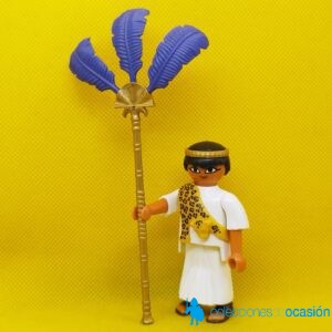 Playmobil Esclavo egipcio con abanico, sacerdote egipcio