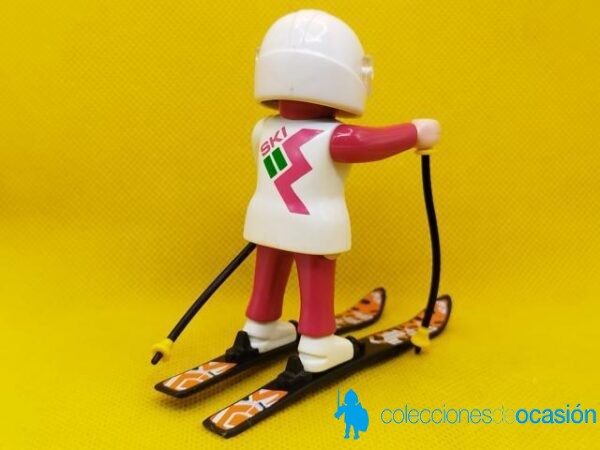 Playmobil Esquiadora con casco blanco - Imagen 3