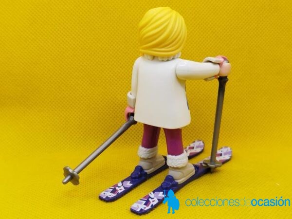 Playmobil Esquiadora con larga trenza rubia - Imagen 3