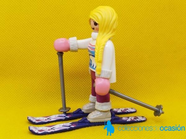 Playmobil Esquiadora con larga trenza rubia - Imagen 2