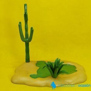 Playmobil Estanque con cactus y vegetación, diorama del oeste