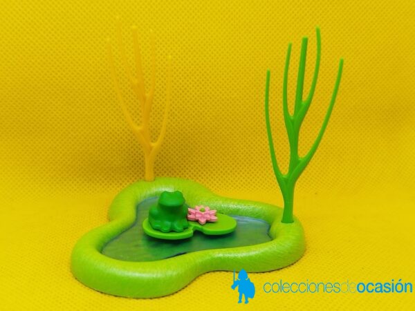 Playmobil Estanque pequeño con rana verde