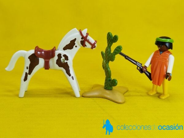 Playmobil Explorador indio con caballo, guerrero apache - Image 2