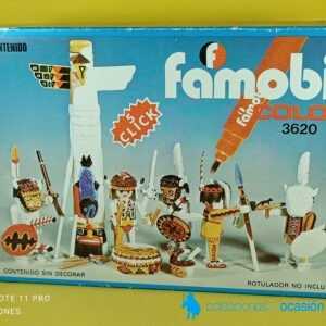 Famobil Guerreros indios con Totem REF 3620, playmobil color