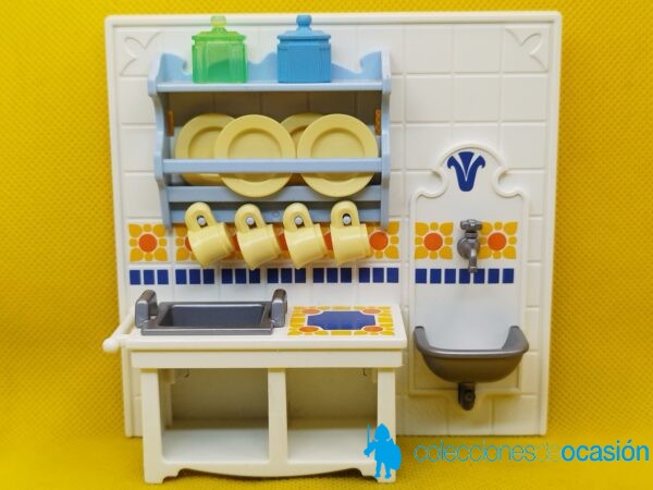 Playmobil Fregadero con vajillero