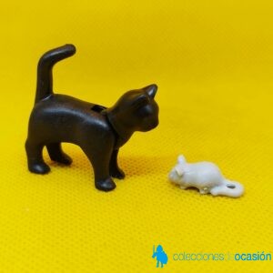 Playmobil Gato negro con ratón