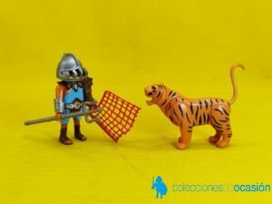 Playmobil Gladiador reciario luchando con un tigre