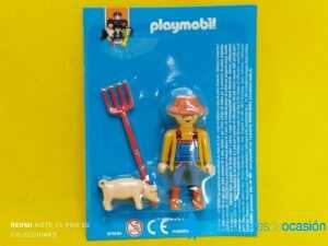 Playmobil Granjero con cerdo colección Planeta profesiones