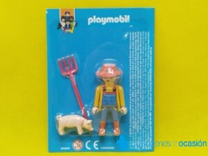 Playmobil Granjero con cerdo colección Planeta profesiones