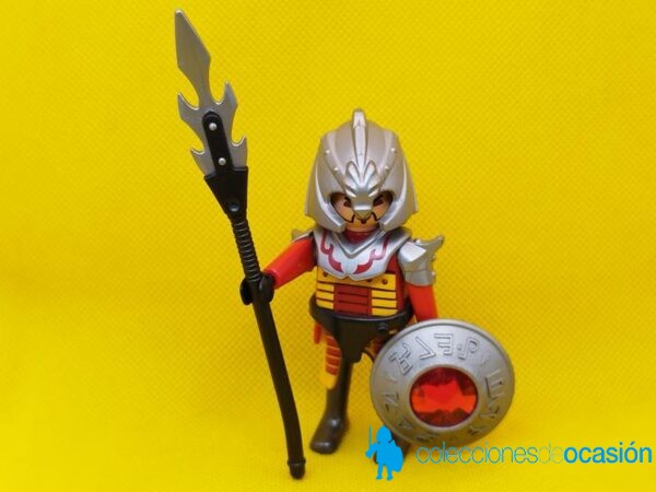 Playmobil Guerrero Samurái con lanza y escudo