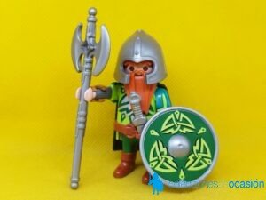 Playmobil Guerrero enano con hacha de combate