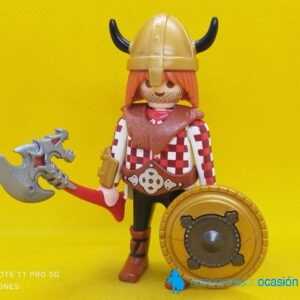 Playmobil Guerrero vikingo, barbaro con hacha de combate