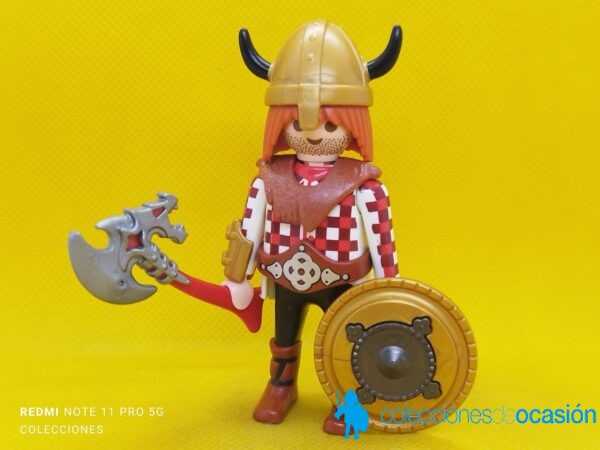 Playmobil Guerrero vikingo, barbaro con hacha de combate