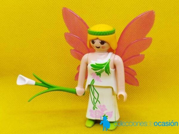 Playmobil Hada con corona verde y flor