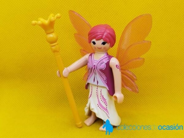 Playmobil Hada con pelo y alas rosas