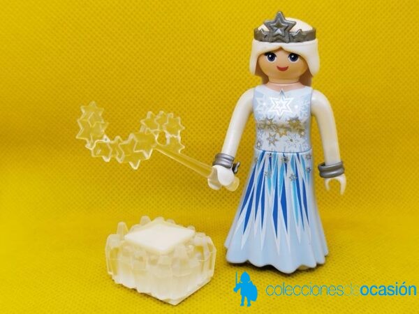 Playmobil Hada de hielo con pelo blanco y varita