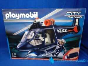 Playmobil Helicóptero de policía con Foco led REF 5178