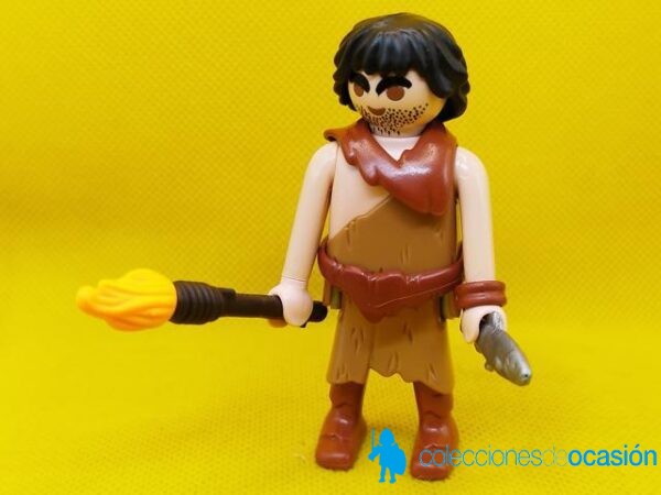 Playmobil Hombre prehistórico con antorcha, troglodita