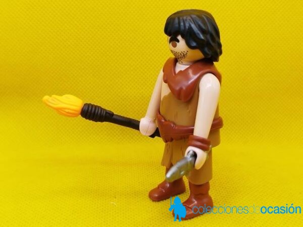 Playmobil Hombre prehistórico con antorcha, troglodita - Imagen 2