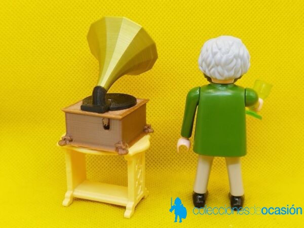 Playmobil Hombre victoriano con gramófono custom - Imagen 3