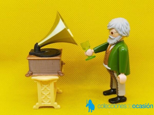 Playmobil Hombre victoriano con gramófono custom - Imagen 2