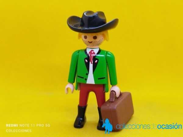 Playmobil Hombre vintage con maleta, viajero del oeste