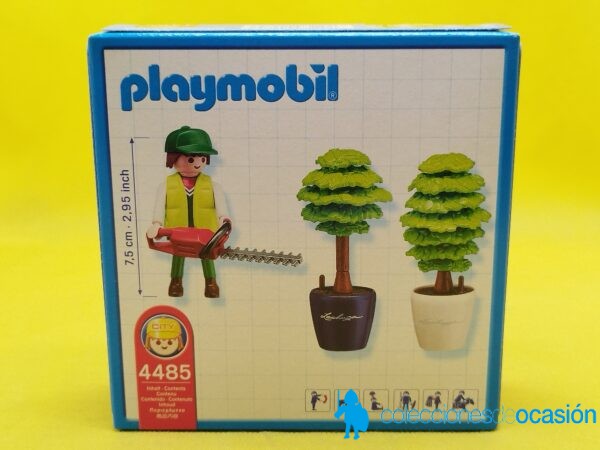 Playmobil Jardinero con cortasetos y maceteros REF 4485 - Imagen 2
