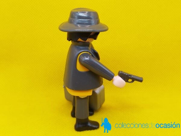 Playmobil Ladrón con maletín lleno de billetes, atracador - Imagen 4