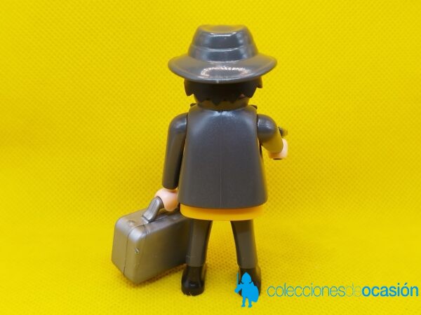 Playmobil Ladrón con maletín lleno de billetes, atracador - Imagen 5